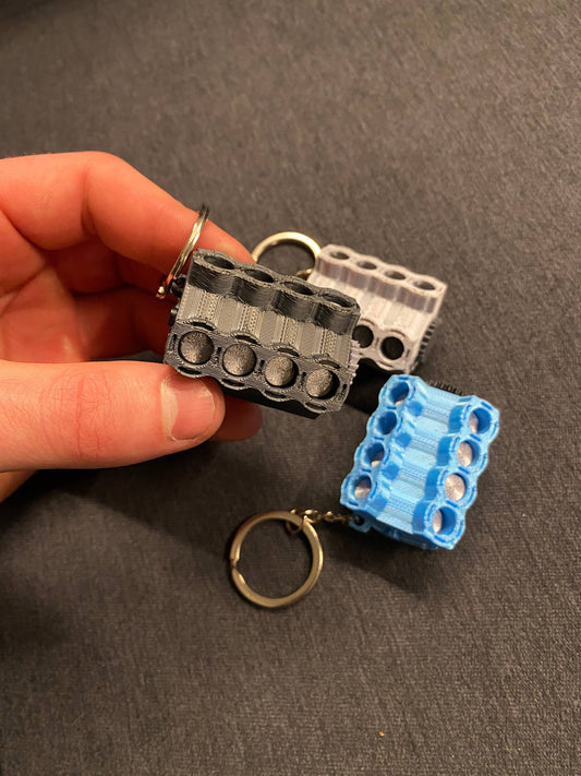 V8 Fidget Keychain